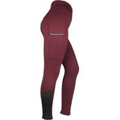 EQUITHÈME Legging de Equitación Brigitte Bordeaux