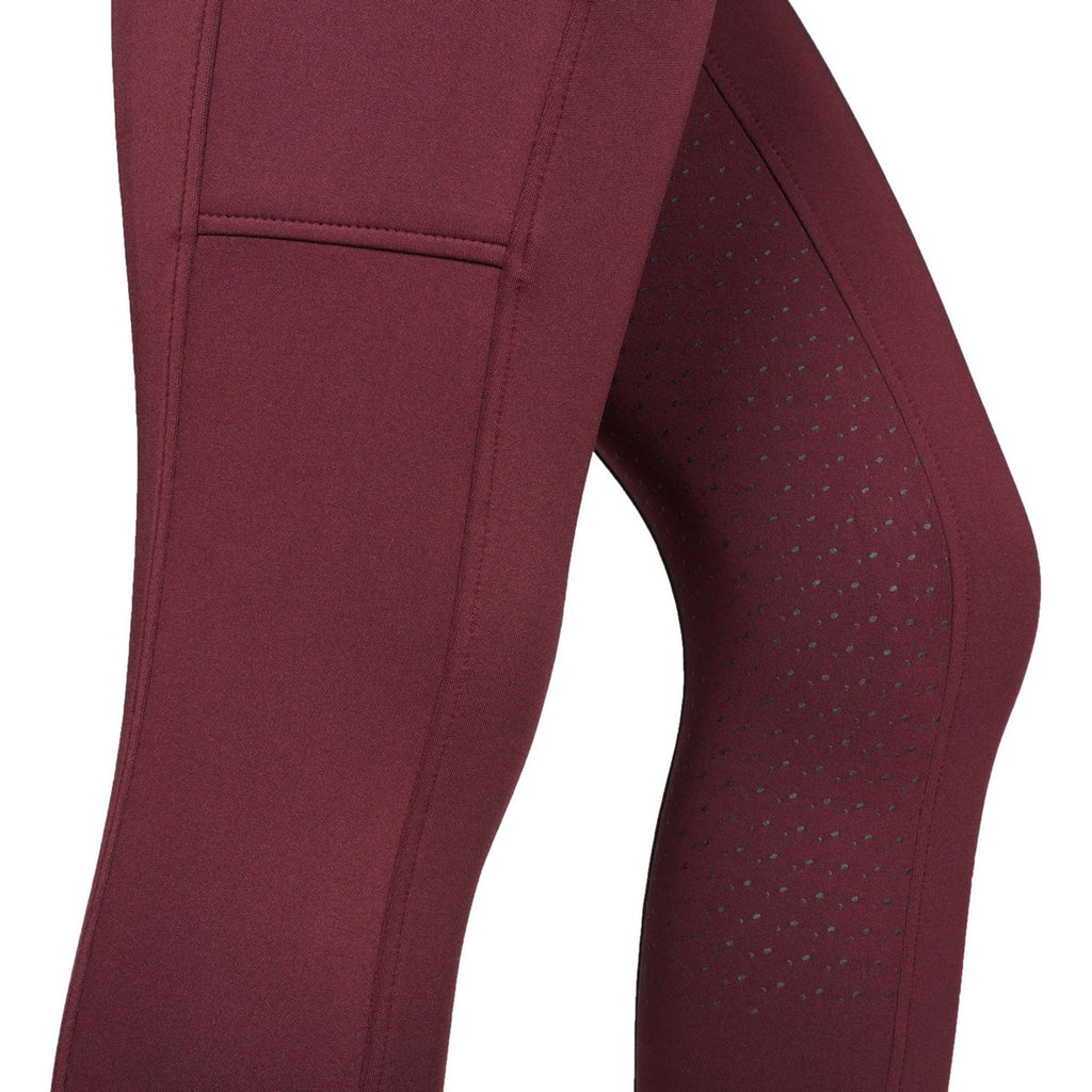 EQUITHÈME Legging de Equitación Brigitte Bordeaux