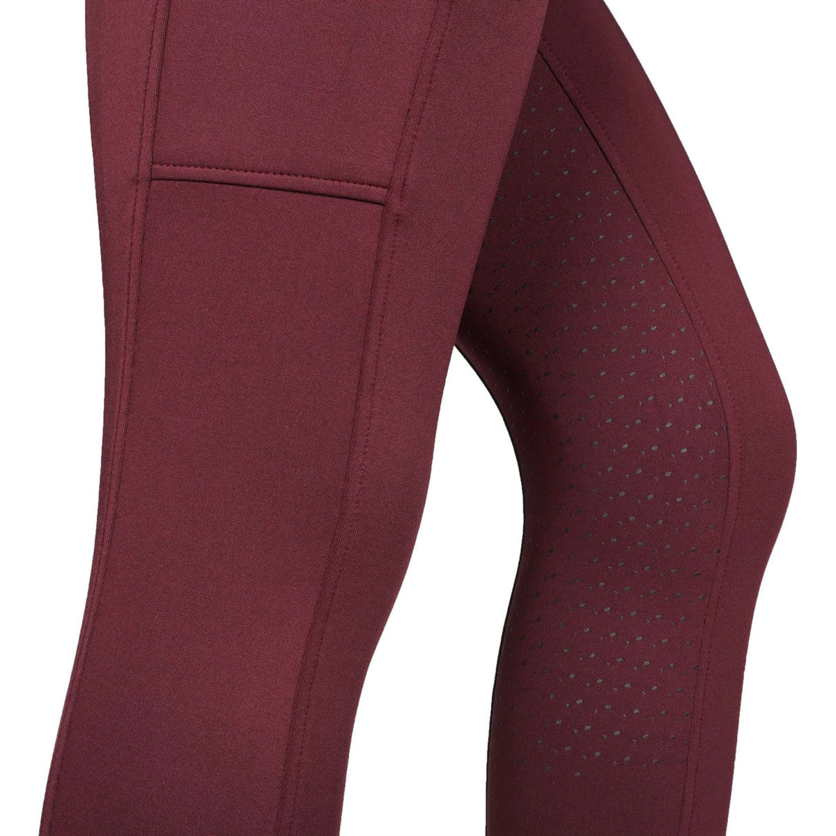 EQUITHÈME Legging de Equitación Brigitte Bordeaux