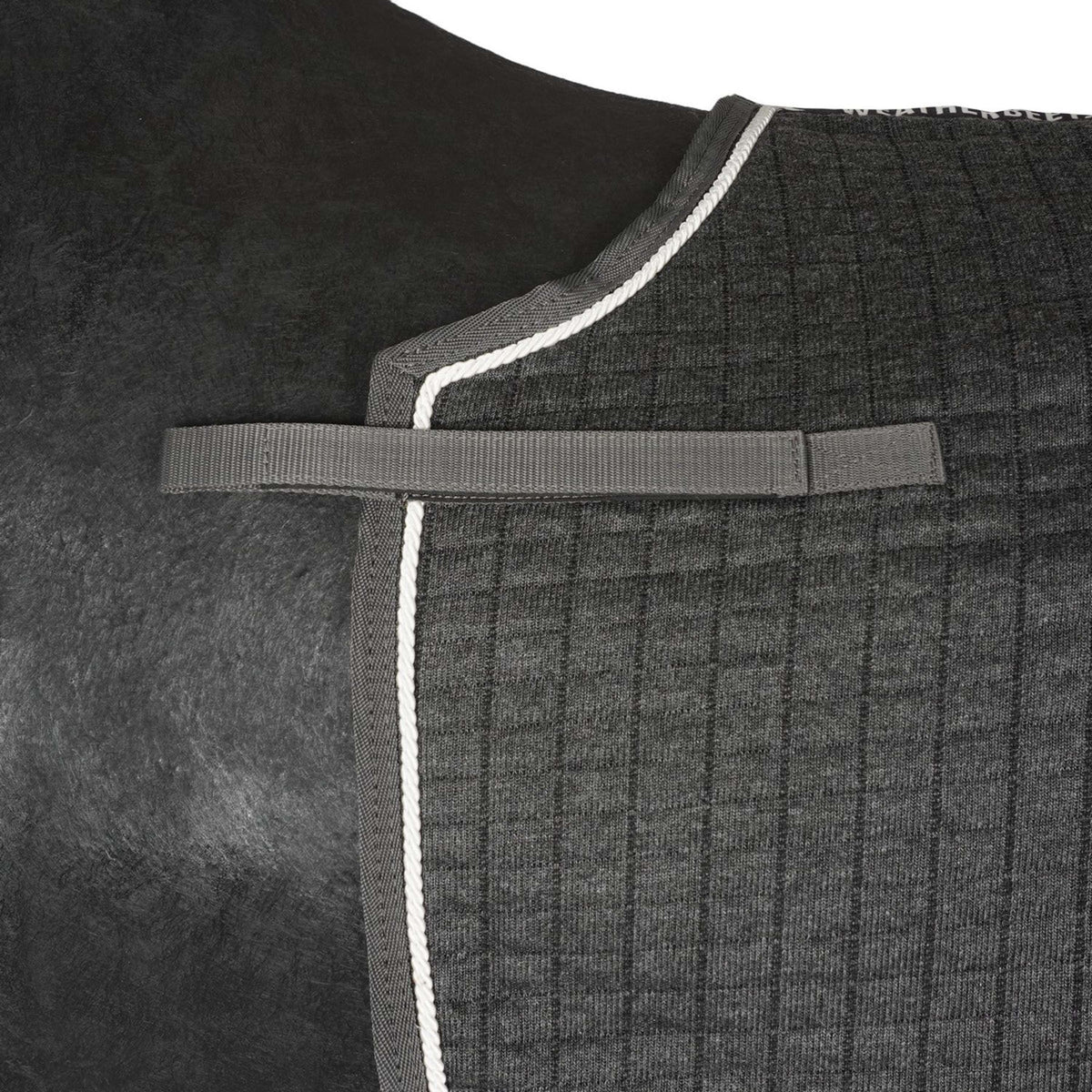Weatherbeeta Manta de ejercicio Thermocell Quarter Sheet Gris Oscuro Blanco