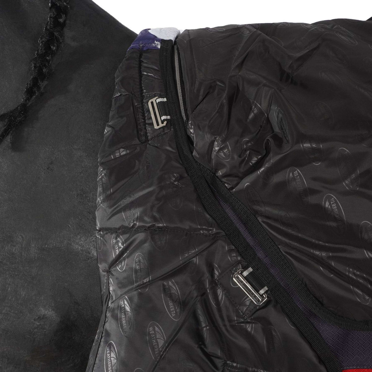 Weatherbeeta Comfitec Plus Dynamic II Detach-A-Neck Medium Negro/Rojo/Plata