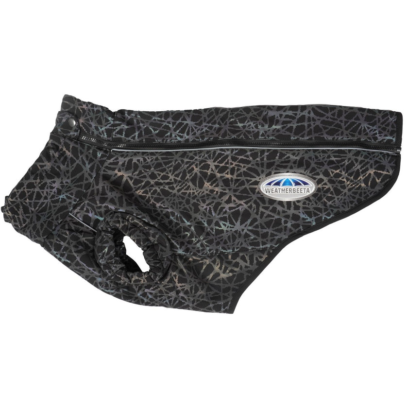 WeatherBeeta Abrigo para Perro ComFiTec Reflective Print Active Negro/Rainbow