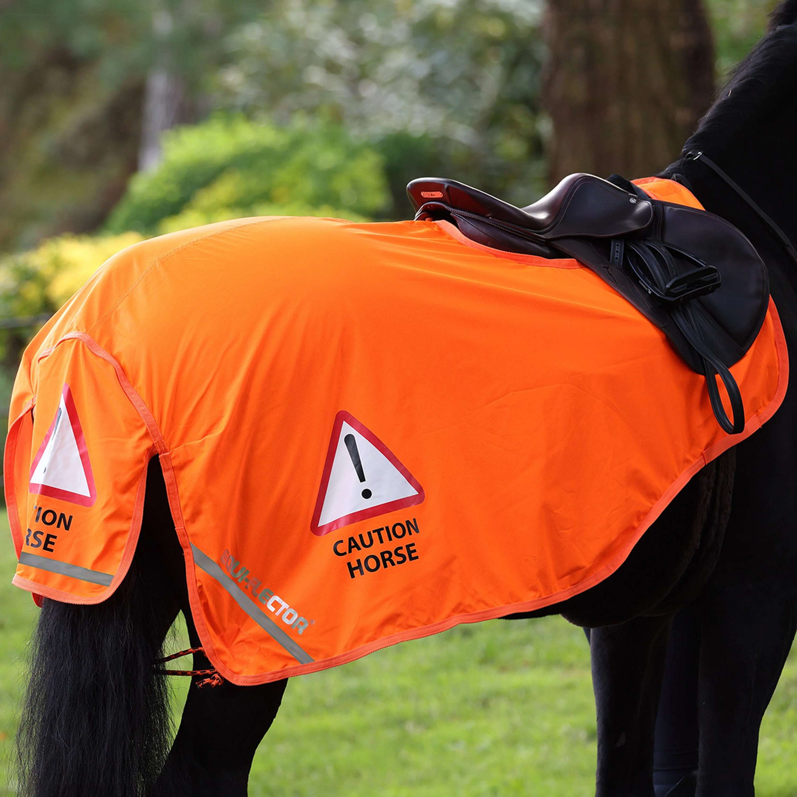 Equi-Flector by Shires Manta de ejercicio Mesh Reflectante Naranja