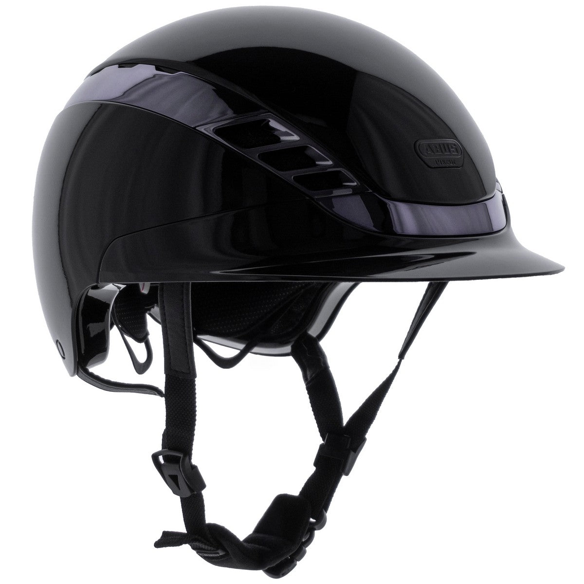 Pikeur Casco AirLuxe CHROME Negro Brillante
