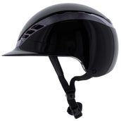 Pikeur Casco AirLuxe CHROME Negro Brillante