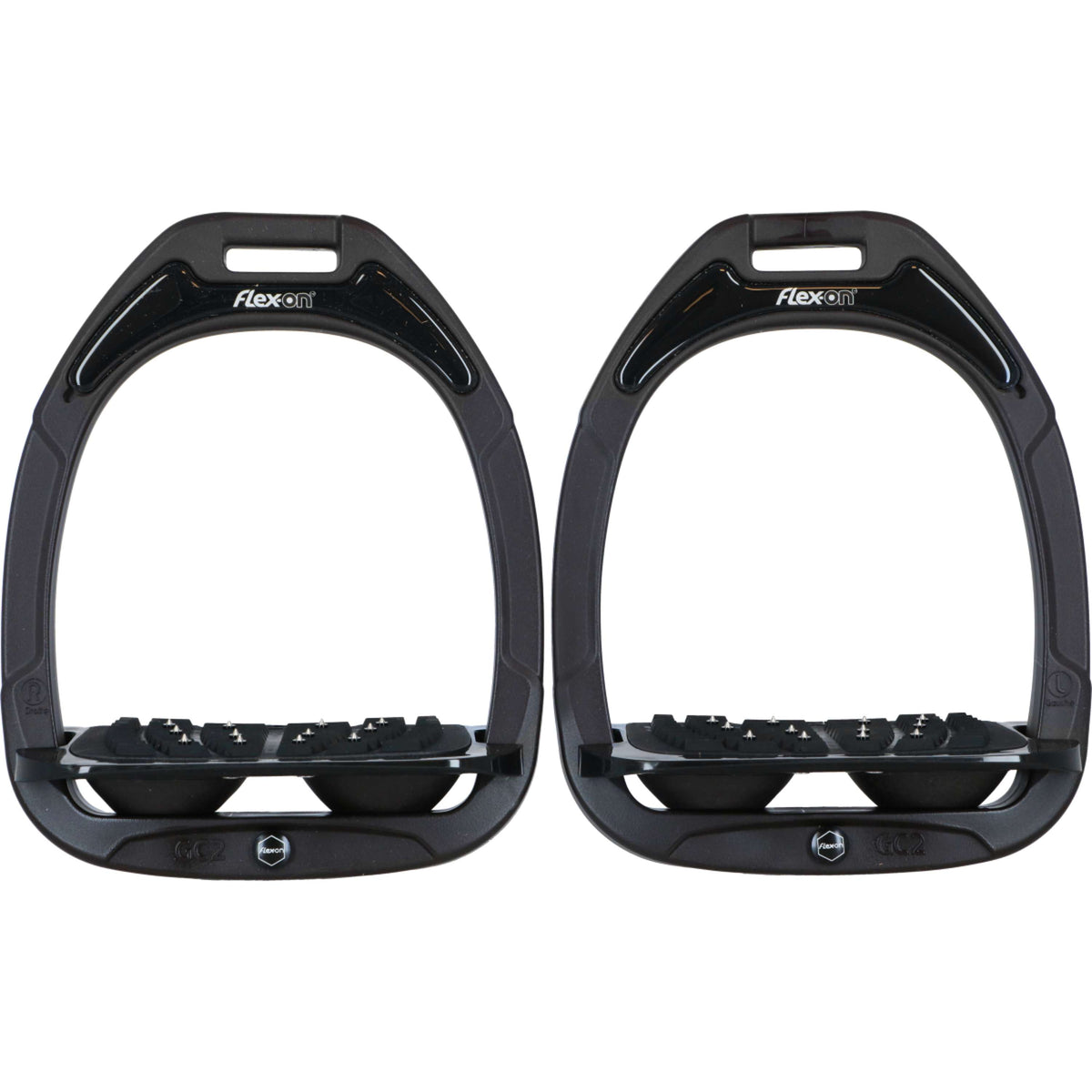 Flex-On Estribos de Seguridad Green Composite Inclined Ultra Grip Marron/Negro/Marron