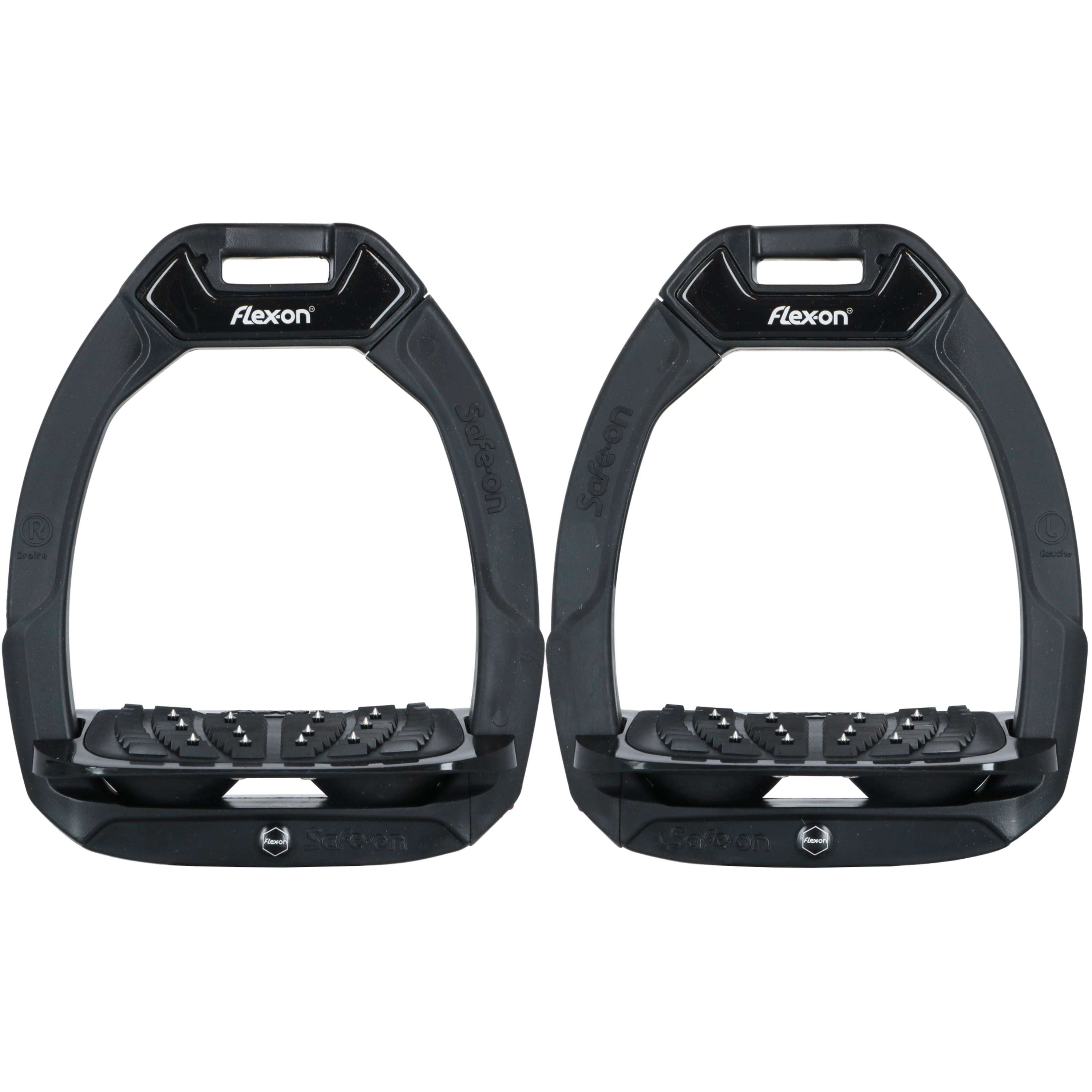 Flex-On Estribos de Seguridad Safe-On Inclined Ultra Grip Negro/Negro/Negro
