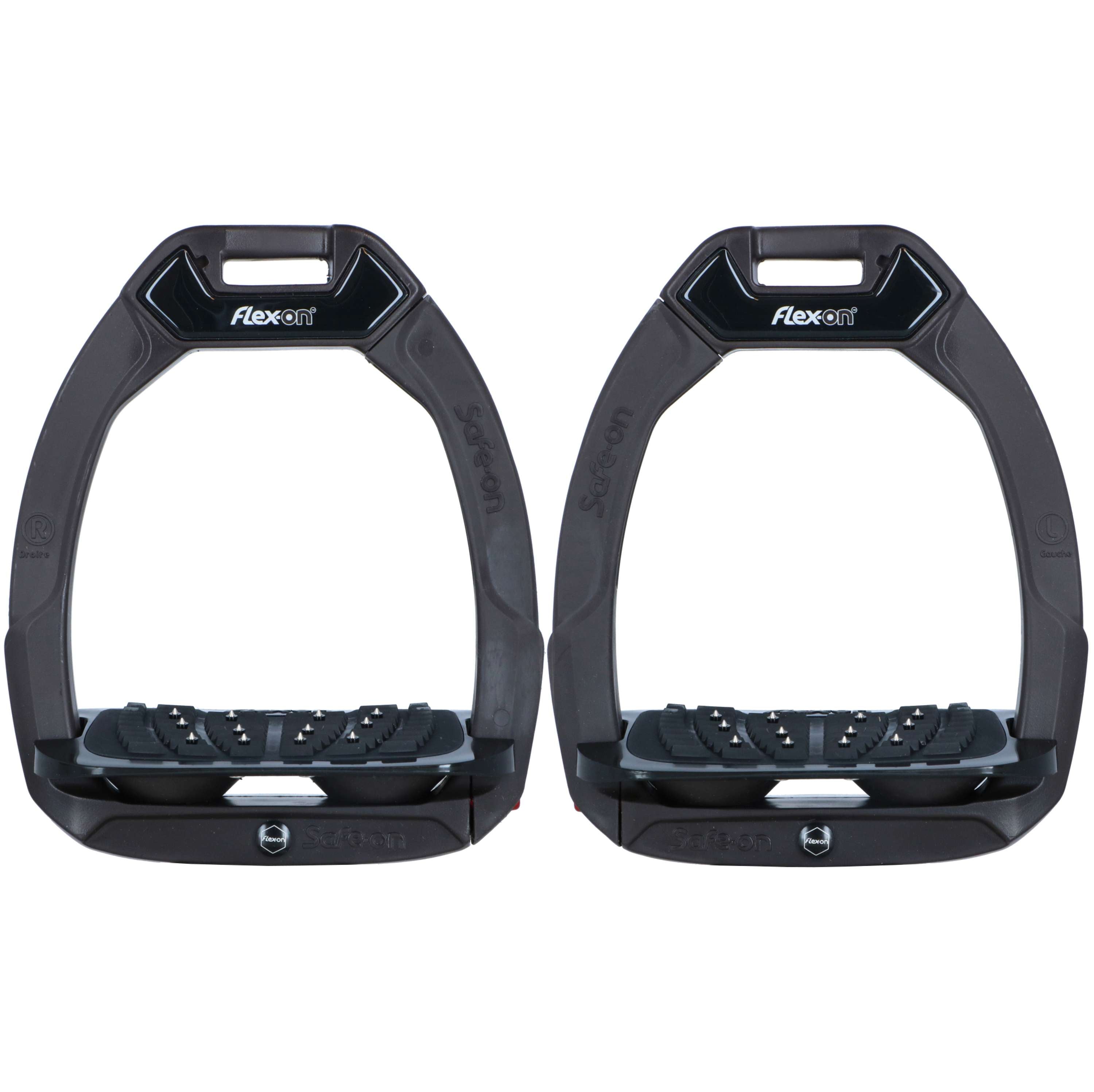 Flex-On Estribos de Seguridad Safe-On Inclined Ultra Grip Marron/Negro/Marron