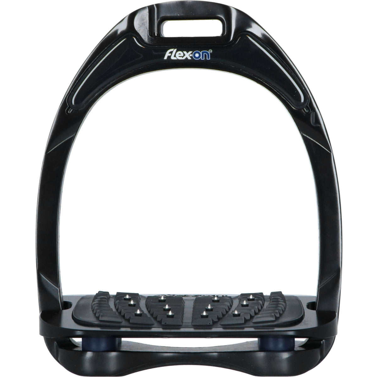 Flex-On Estribos de Seguridad Aliminium Inclined Ultra Grip Negro/Plata/Azul marino