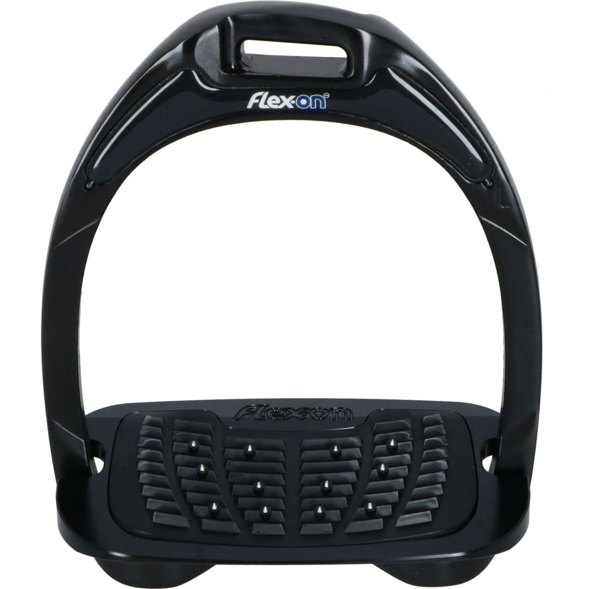 Flex-On Estribos de Seguridad Aliminium Inclined Ultra Grip Negro/Plata/Azul marino