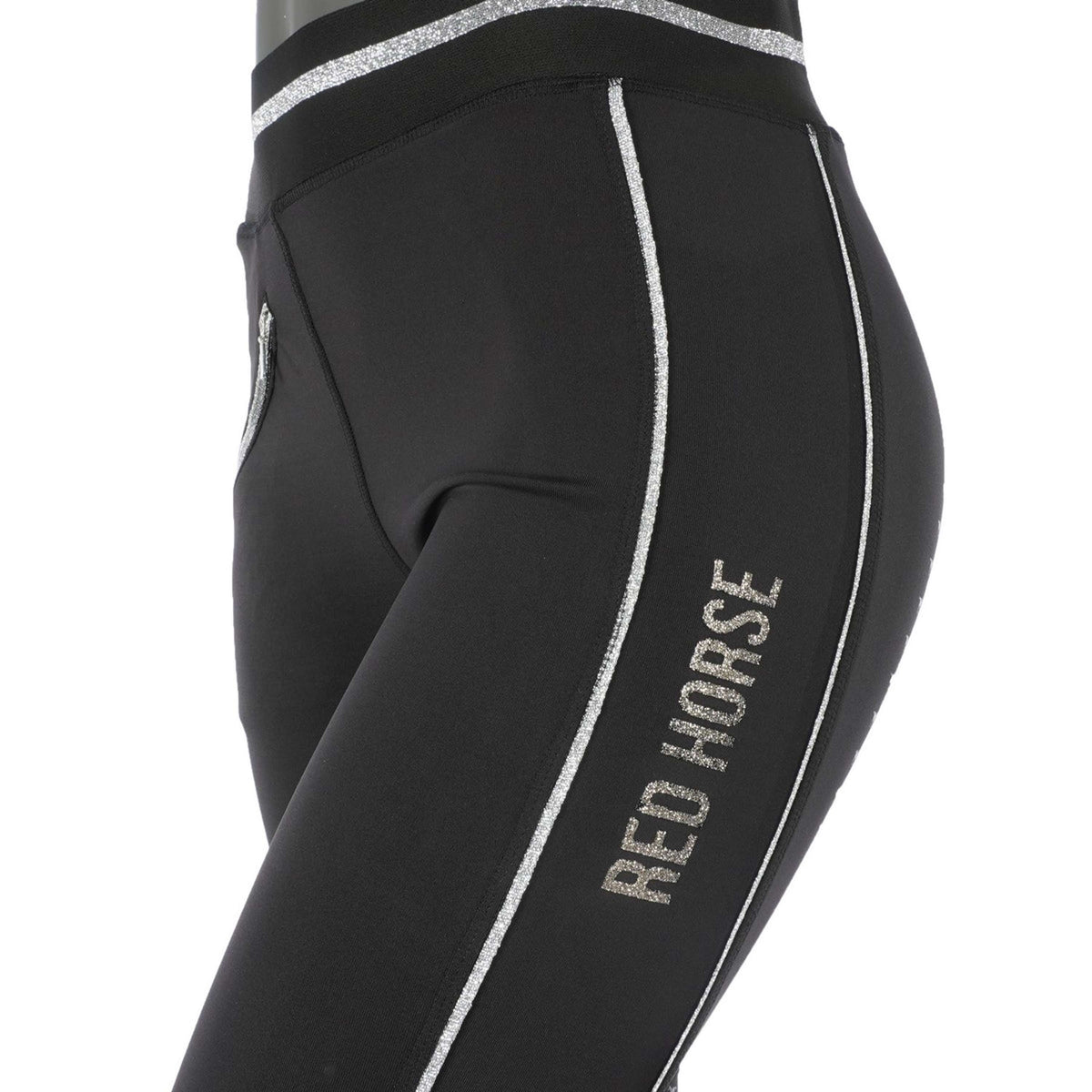 Red Horse Legging de Equitación Kaya Negro/Plata