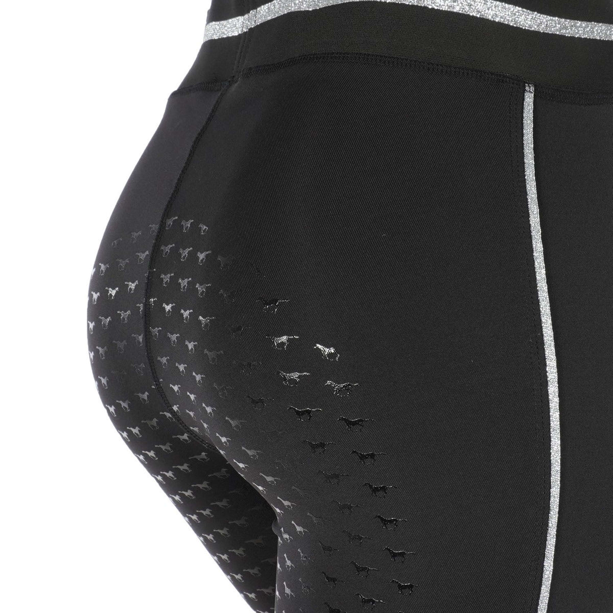 Red Horse Legging de Equitación Kaya Negro/Plata