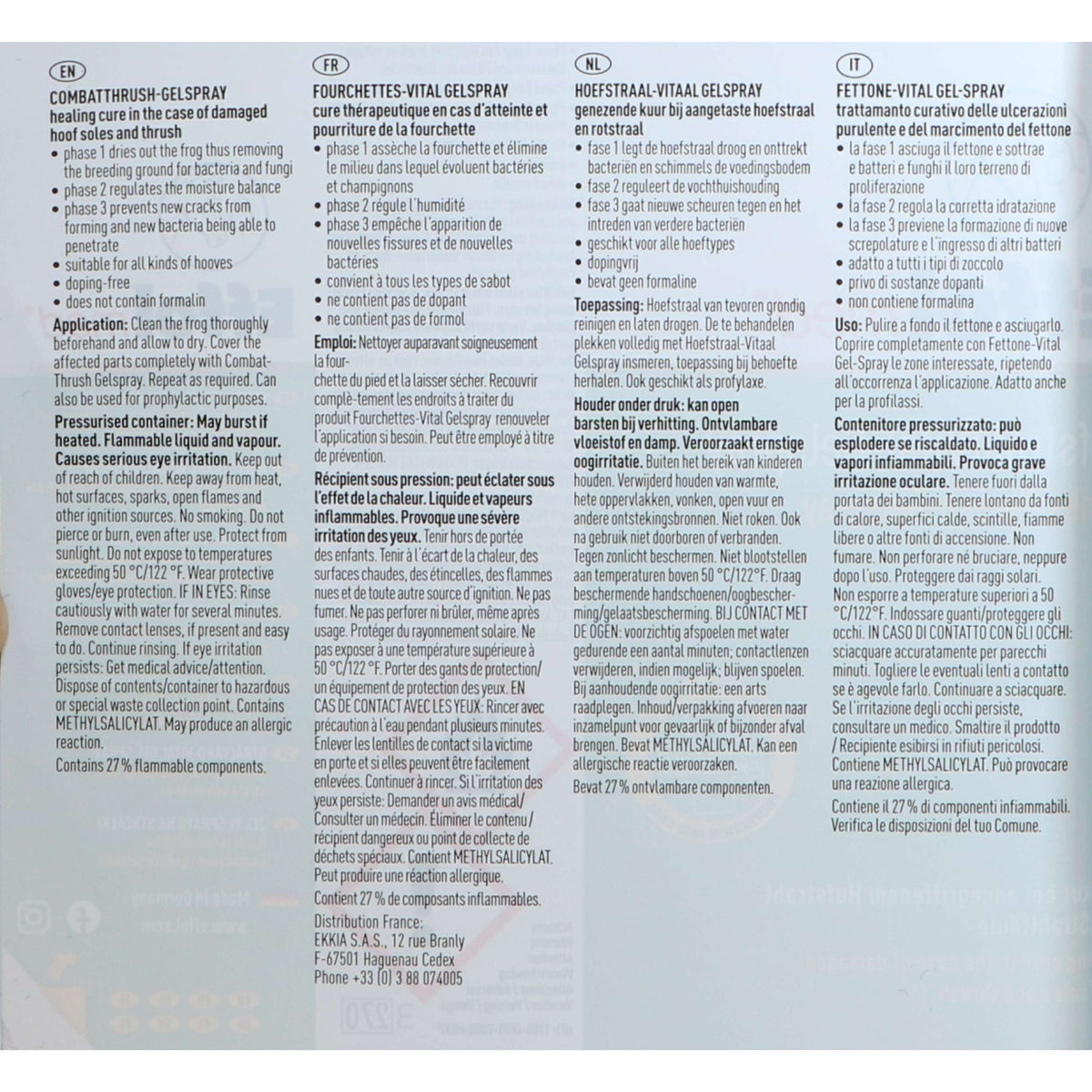 Effol Gel en Spray para la Ranilla