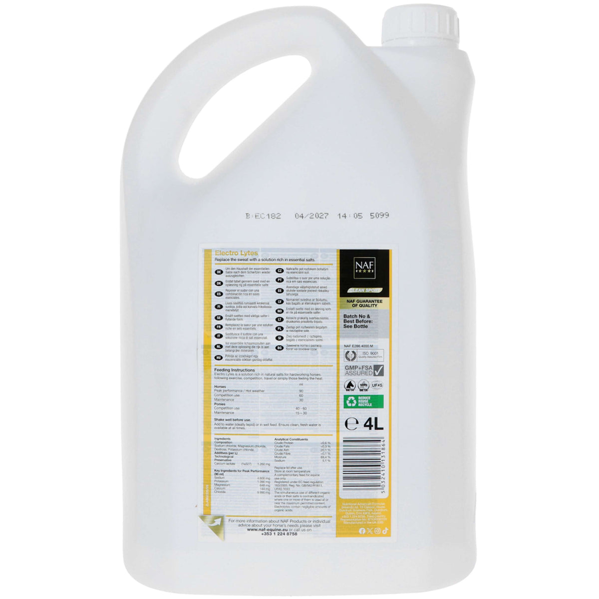 NAF Electrolitos Líquido