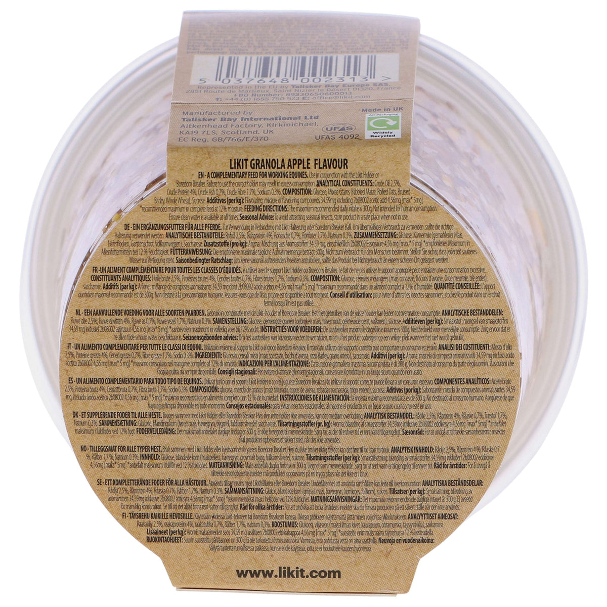 Likit Piedra de Lamer Granola Manzana