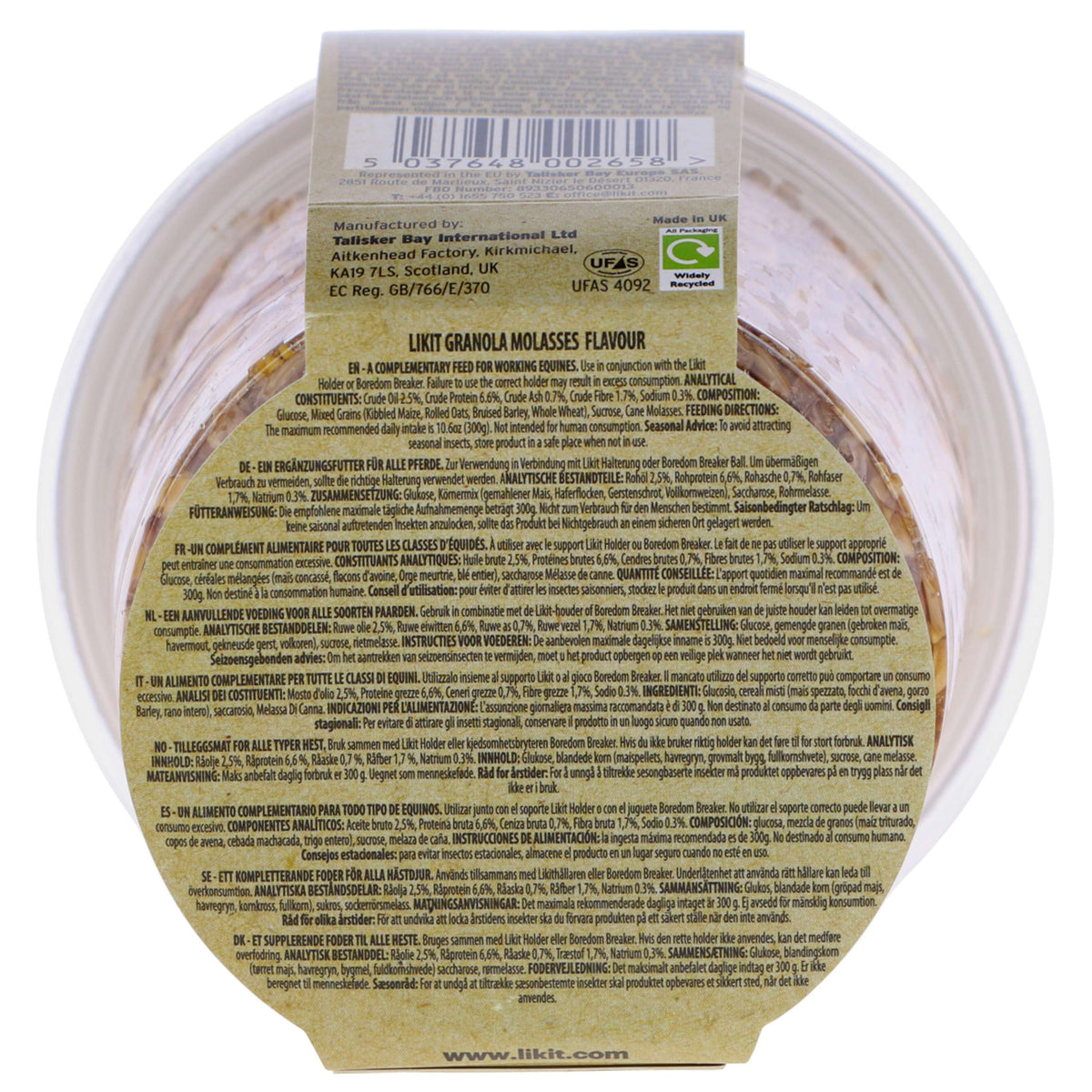 Likit Piedra de Lamer Granola Melasse