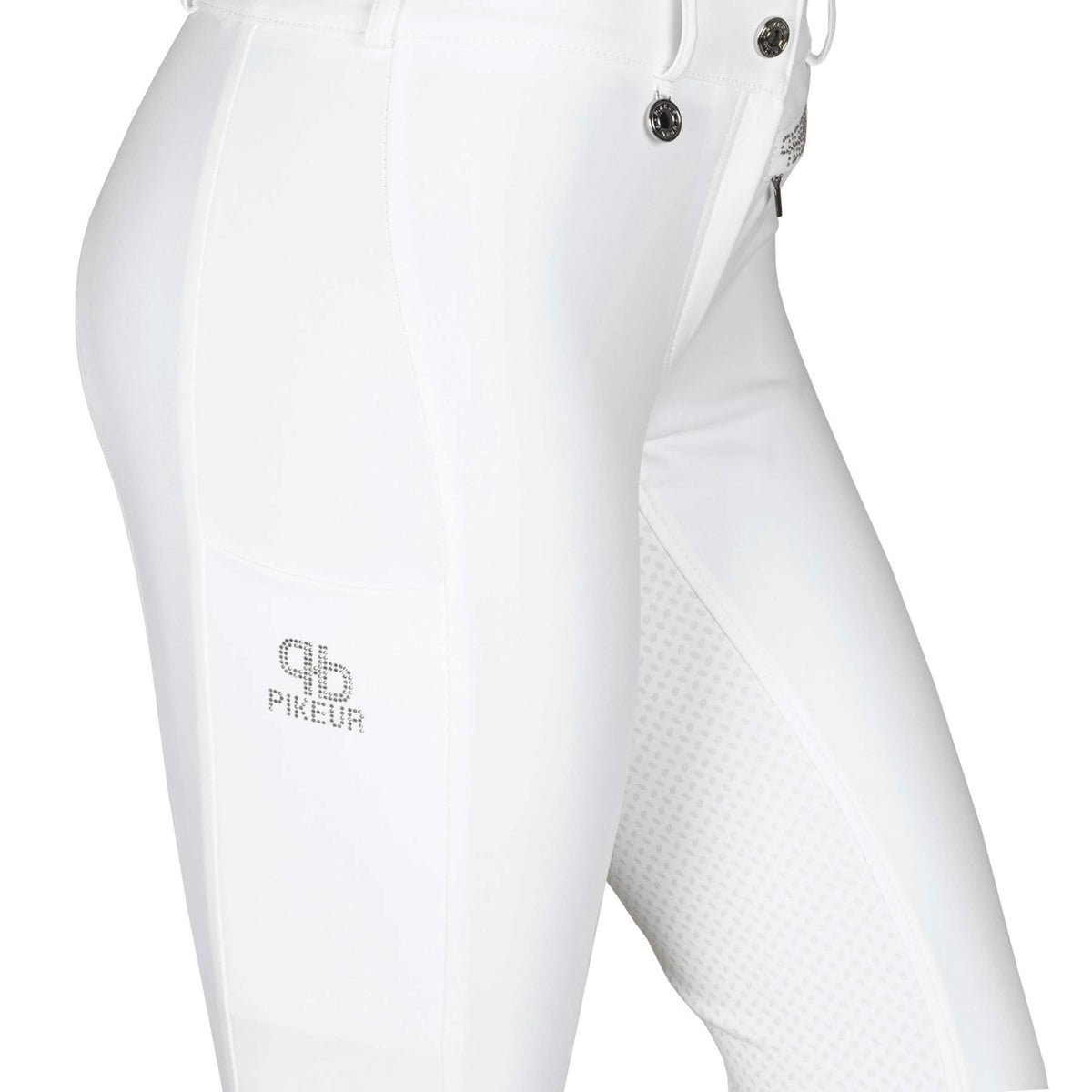 Pikeur Pantalón de Equitación Vally Full Grip Blanco