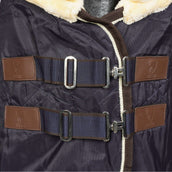 HORKA Manta de Establo Luxe con Cuello Azul