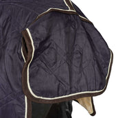 HORKA Manta de Establo Luxe con Cuello Azul