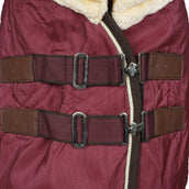 HORKA Manta de Establo Luxe con Cuello Bordeaux