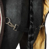 HORKA Manta de Establo Luxe con Cuello Bordeaux