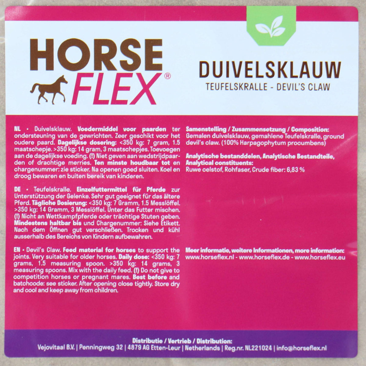 HorseFlex Garra del Diablo Relleno