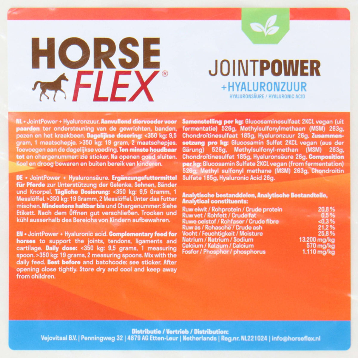 HorseFlex Jointpower + Ácido hialurónico Relleno