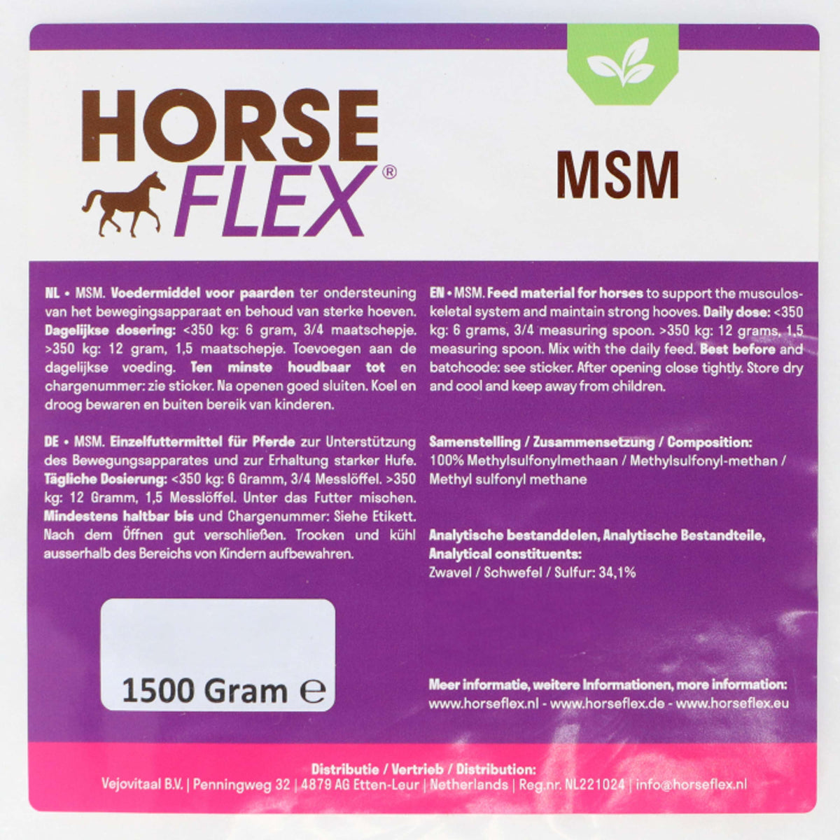 HorseFlex MSM Relleno