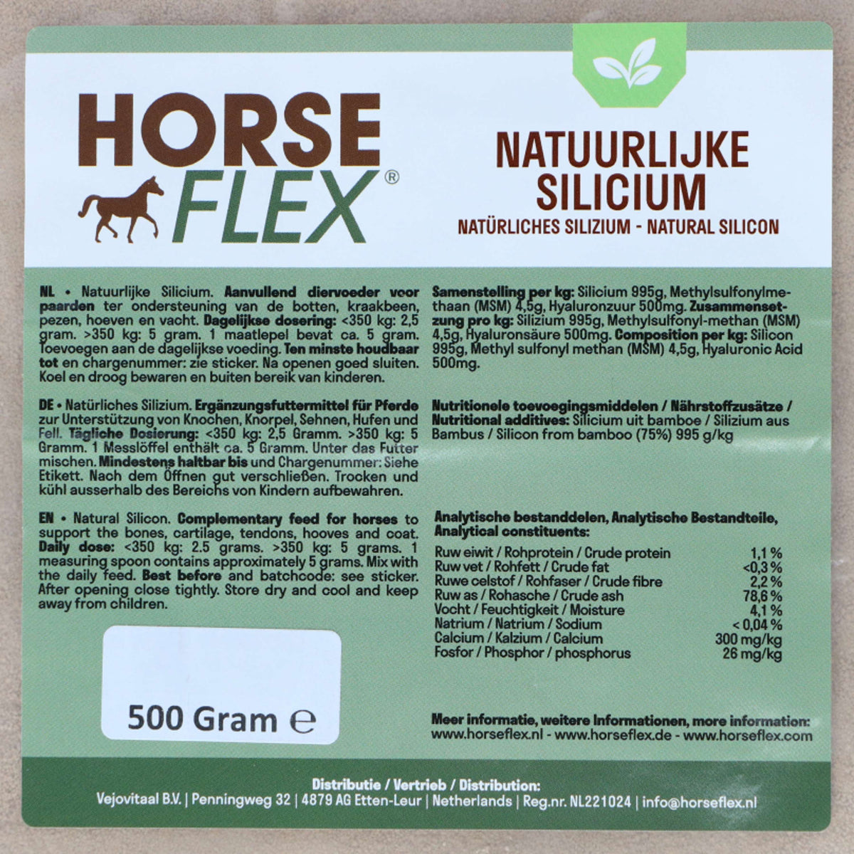 HorseFlex Silicio Natural Relleno