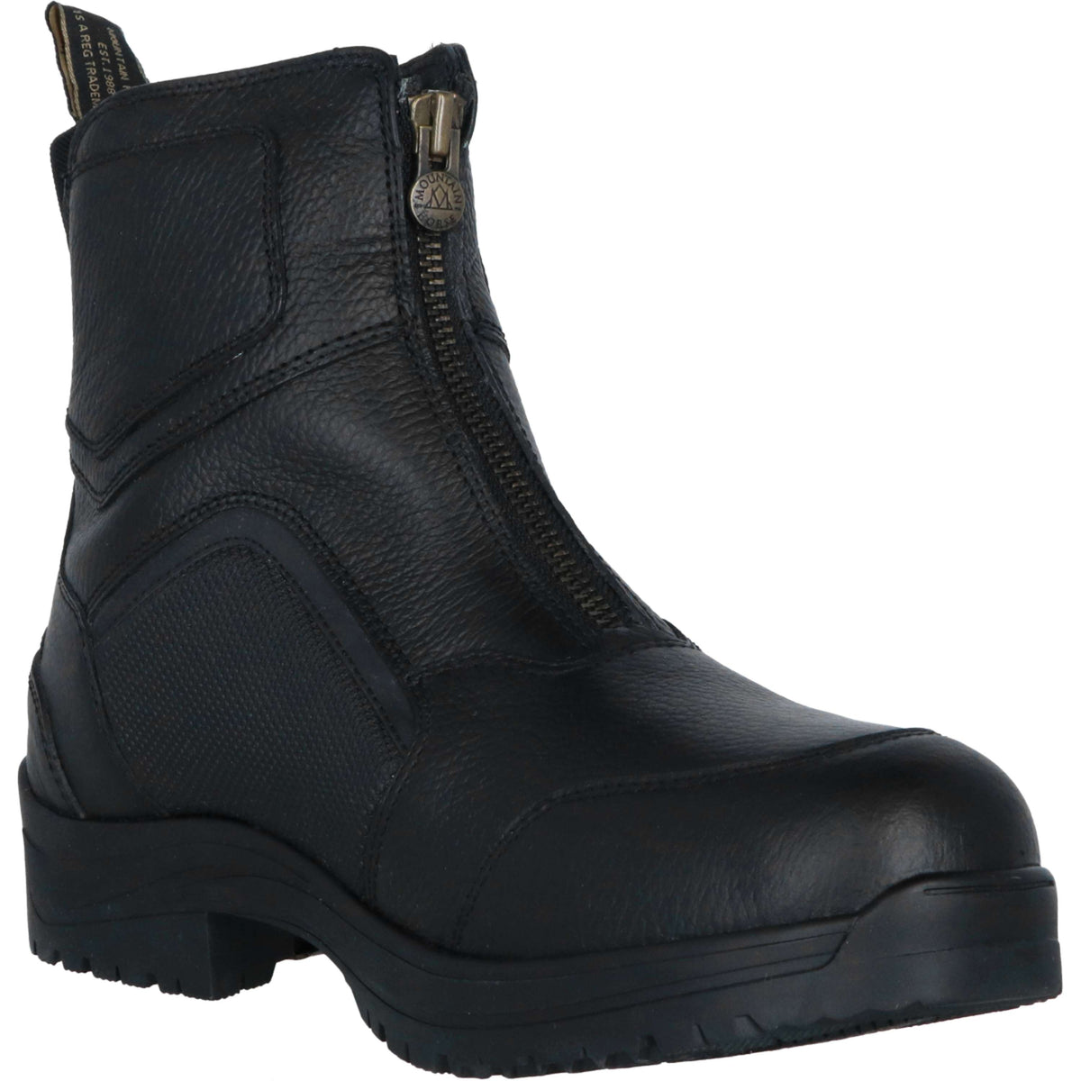 Mountain Horse Botines Jodhpur Arctica Paddock con cremallera Negro