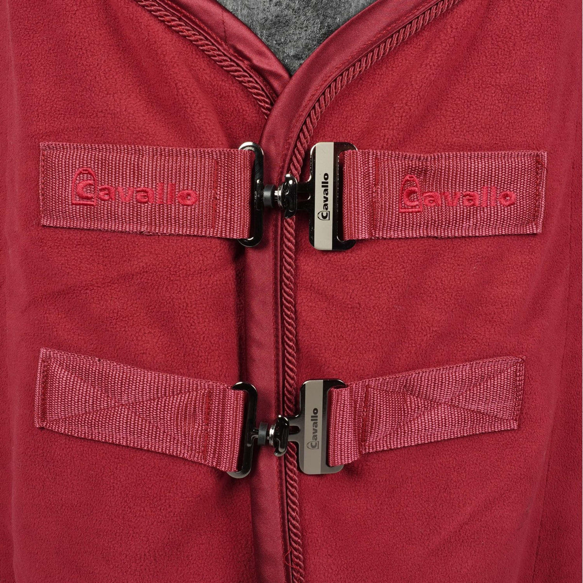 Cavallo Manta de Forro Polar CavaJoana Rojo oscuro