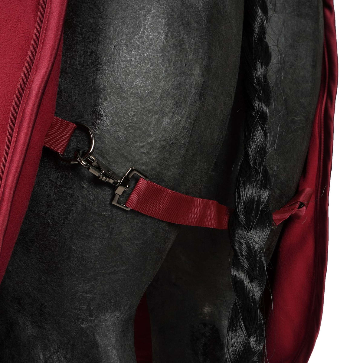 Cavallo Manta de Forro Polar CavaJoana Rojo oscuro