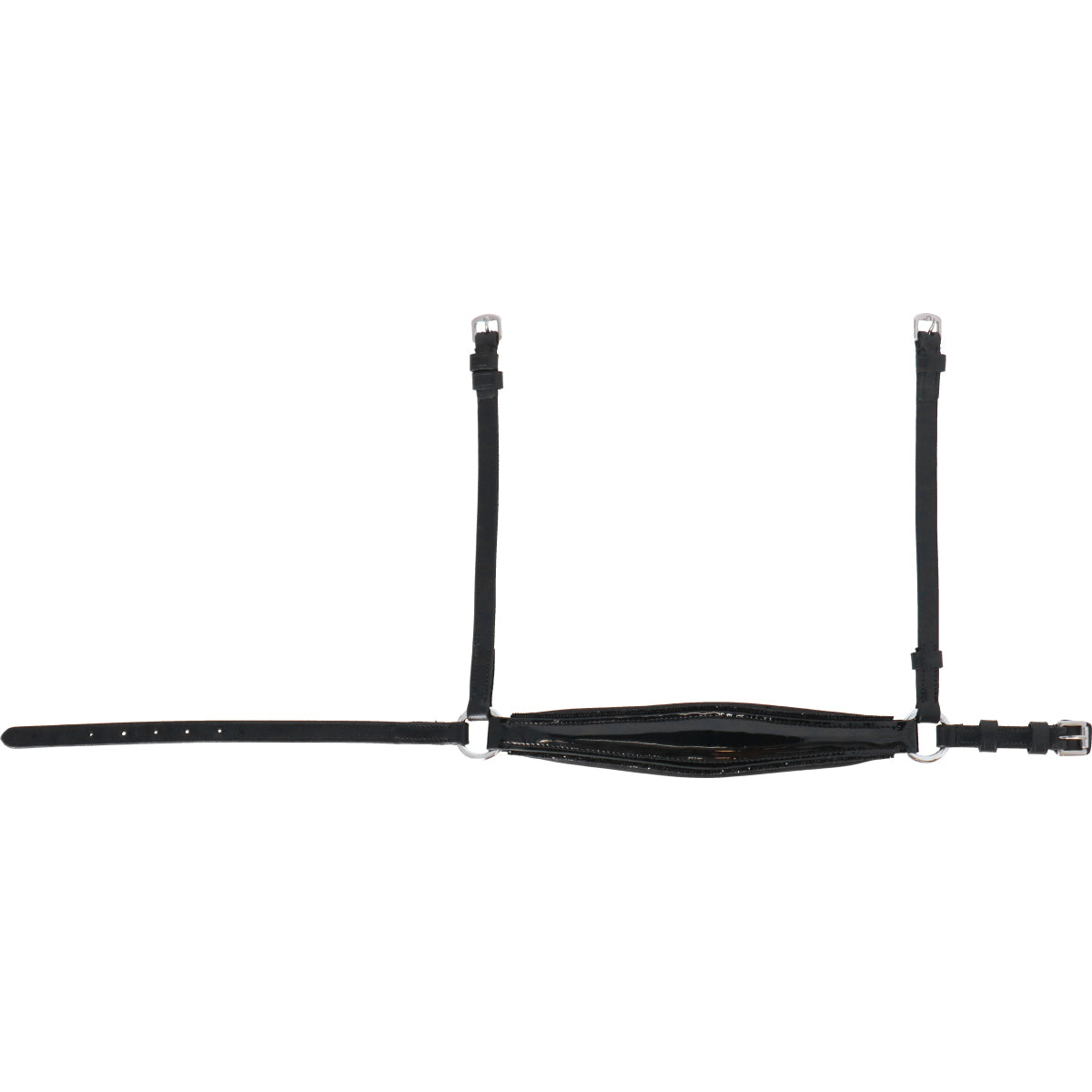 HB Cabezada Showtime Spanish: Adiestramiento Negro/Negro Brillo