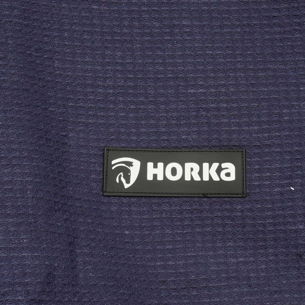 HORKA Manta para el sudor Algodón gofrado Azul