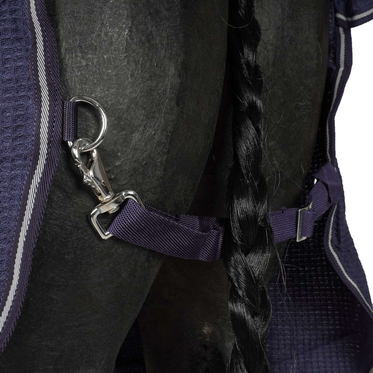 HORKA Manta para el sudor Algodón gofrado Azul