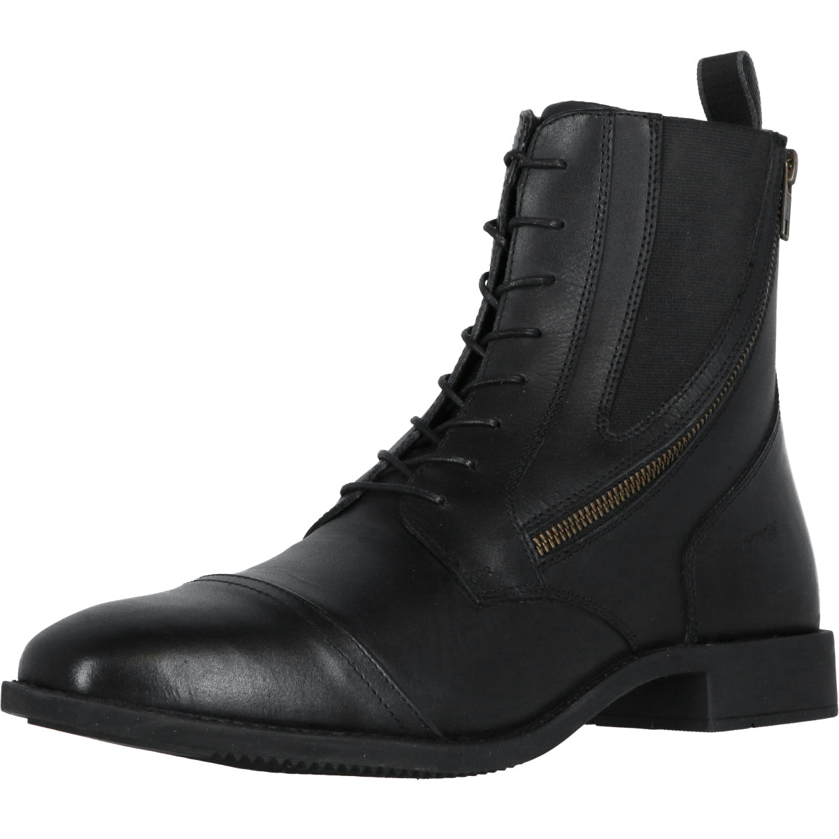 Norton Botines Metal Con cordones y cremallera Negro