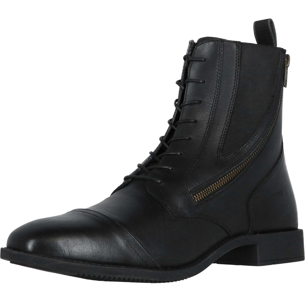 Norton Botines Metal Con cordones y cremallera Negro