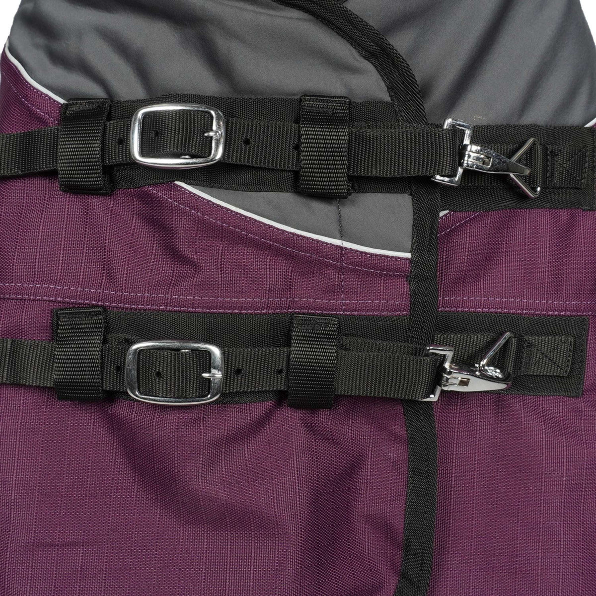 HKM Alfombra de Exterior Liberty 1200D For Spanish: Forro ligero Vino rojo<>Gris