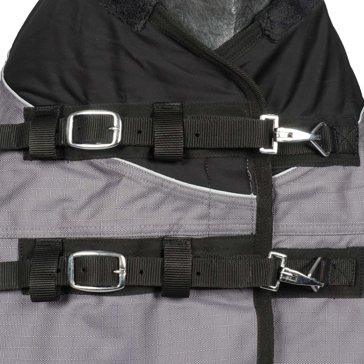 HKM Alfombra de Exterior Liberty 1200D For Spanish: Forro ligero Gris/Negro