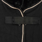 Waldhausen Manta de Forro Polar Modern Negro/Oro Rosa