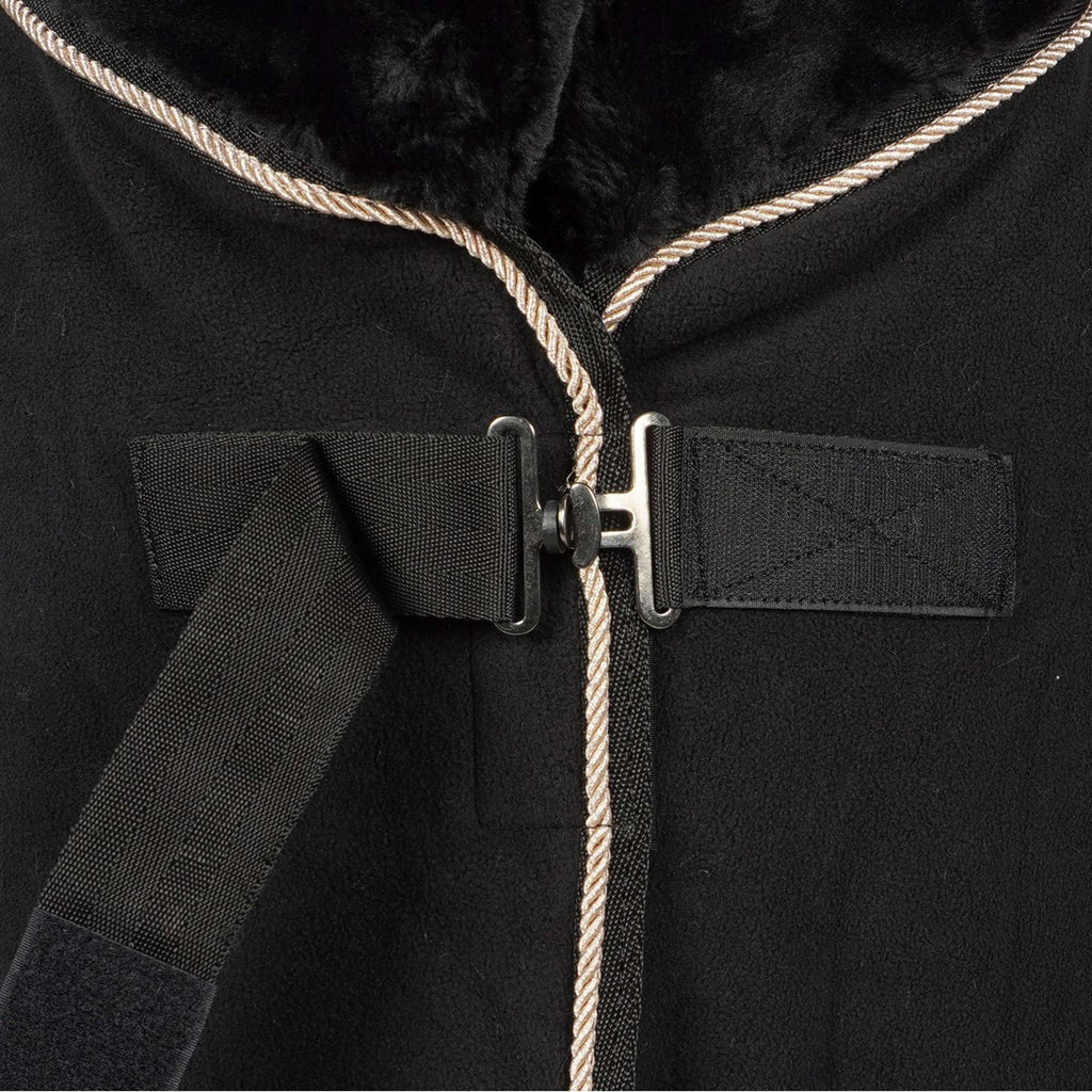 Waldhausen Manta de Forro Polar Modern Negro/Oro Rosa