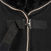 Waldhausen Manta de Forro Polar Modern Negro/Oro Rosa
