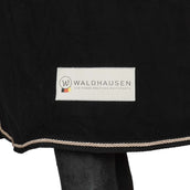 Waldhausen Manta de Forro Polar Modern Negro/Oro Rosa