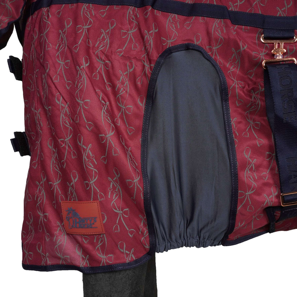Harry's Horse Manta Antimoscas Mesh Superior Bordeaux