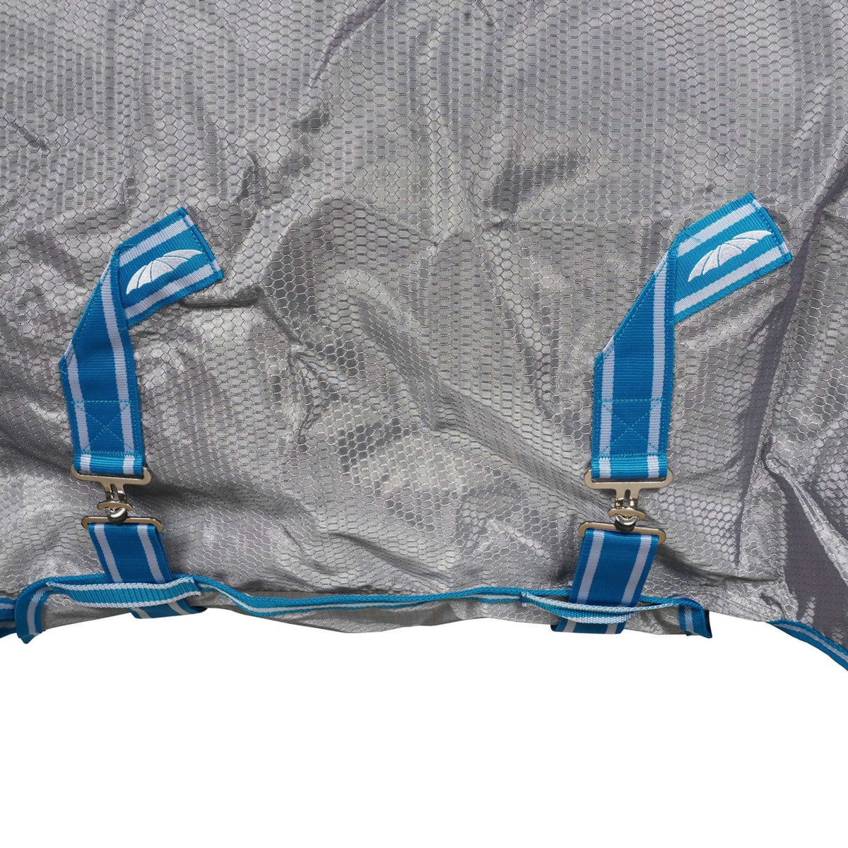 Weatherbeeta Manta Antimoscas Comfitec Hexi Shield Combo Neck Silver/Teal Blue