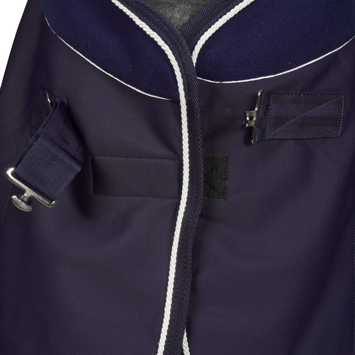 Weatherbeeta Manta de exhibición Opulence Standard Neck Marino/Blanco