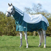 Weatherbeeta Manta Antimoscas Comfitec Green-Tec Airflow Mesh Combo Neck White/Dragonfly Blue