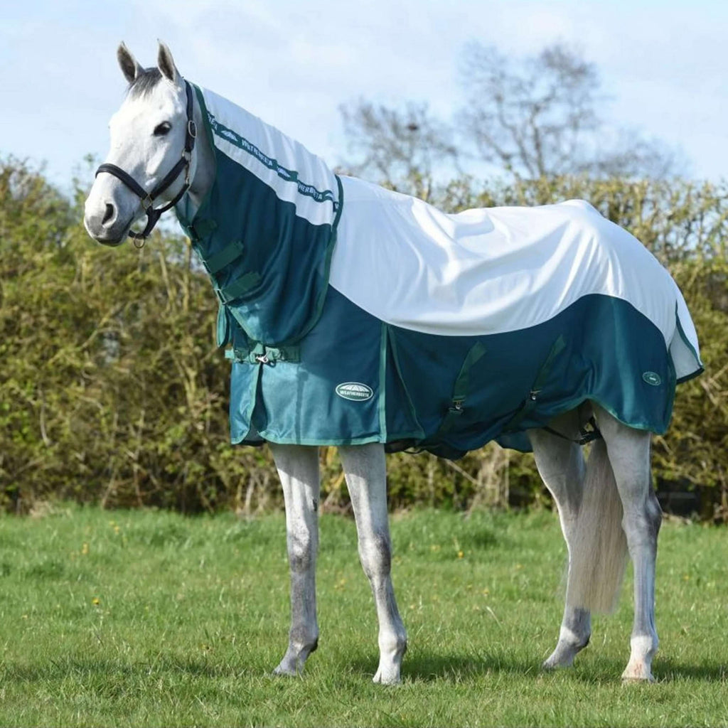 WeatherBeeta Manta Antimoscas ComFiTec Green-Tec Airflow Mesh Combo Neck White/Dragonfly Blue