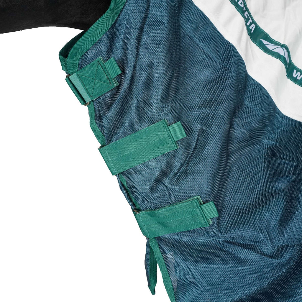 WeatherBeeta Manta Antimoscas ComFiTec Green-Tec Airflow Mesh Combo Neck White/Dragonfly Blue