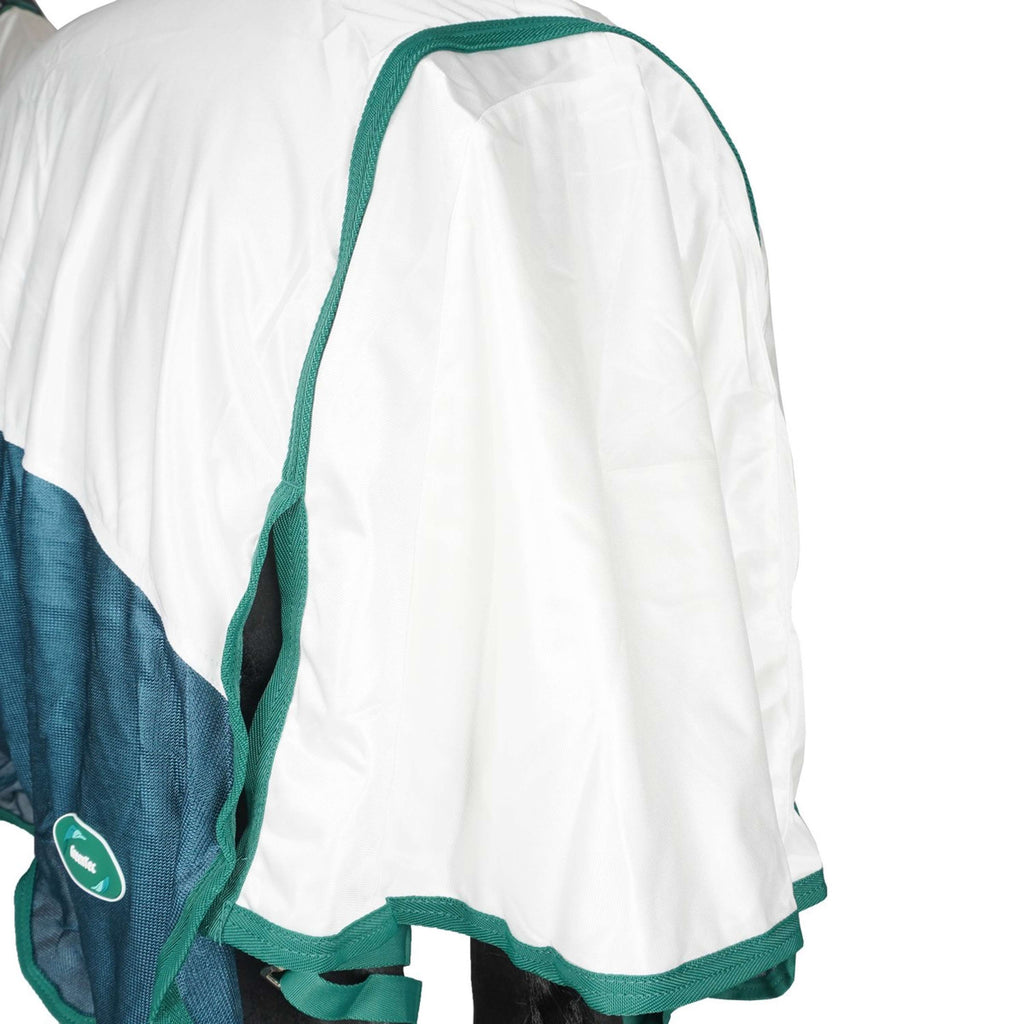 WeatherBeeta Manta Antimoscas ComFiTec Green-Tec Airflow Mesh Combo Neck White/Dragonfly Blue